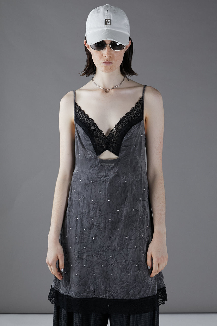 PRANK PROJECT⚪︎ Crystal Velour Cami Dress PRANK PROJECT(プランク プロジェクト)｜クリスタルベロアキャミドレス