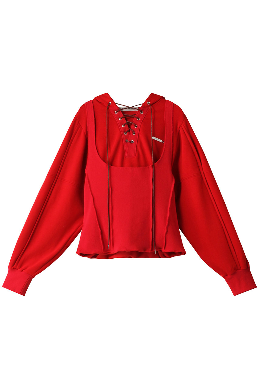 プランク プロジェクト/PRANK PROJECTの2WAYフーディーミニワンピース / 2WAY Hoodie Mini Dress(RED(レッド)/31242265401)