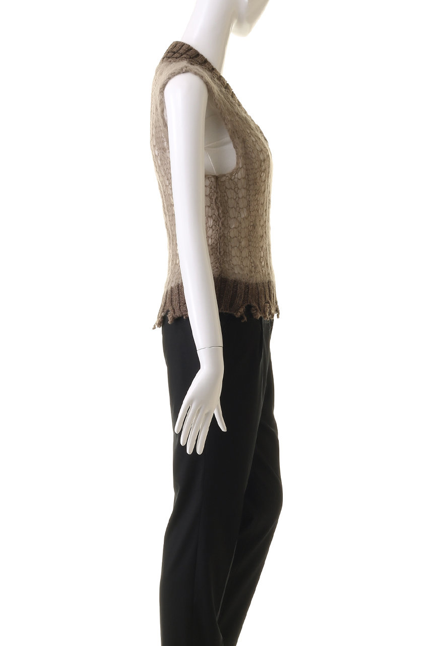 【美品】PRANK PROJECT タイニーベスト ニット　グレー　ノースリーブ PRANK PROJECT(プランク プロジェクト)｜ヘンリーブークレーニット