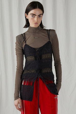 プランク プロジェクト/PRANK PROJECTのモヘアレースキャミチュニック / Mohair Lace Cami Tunic(110500/110505)