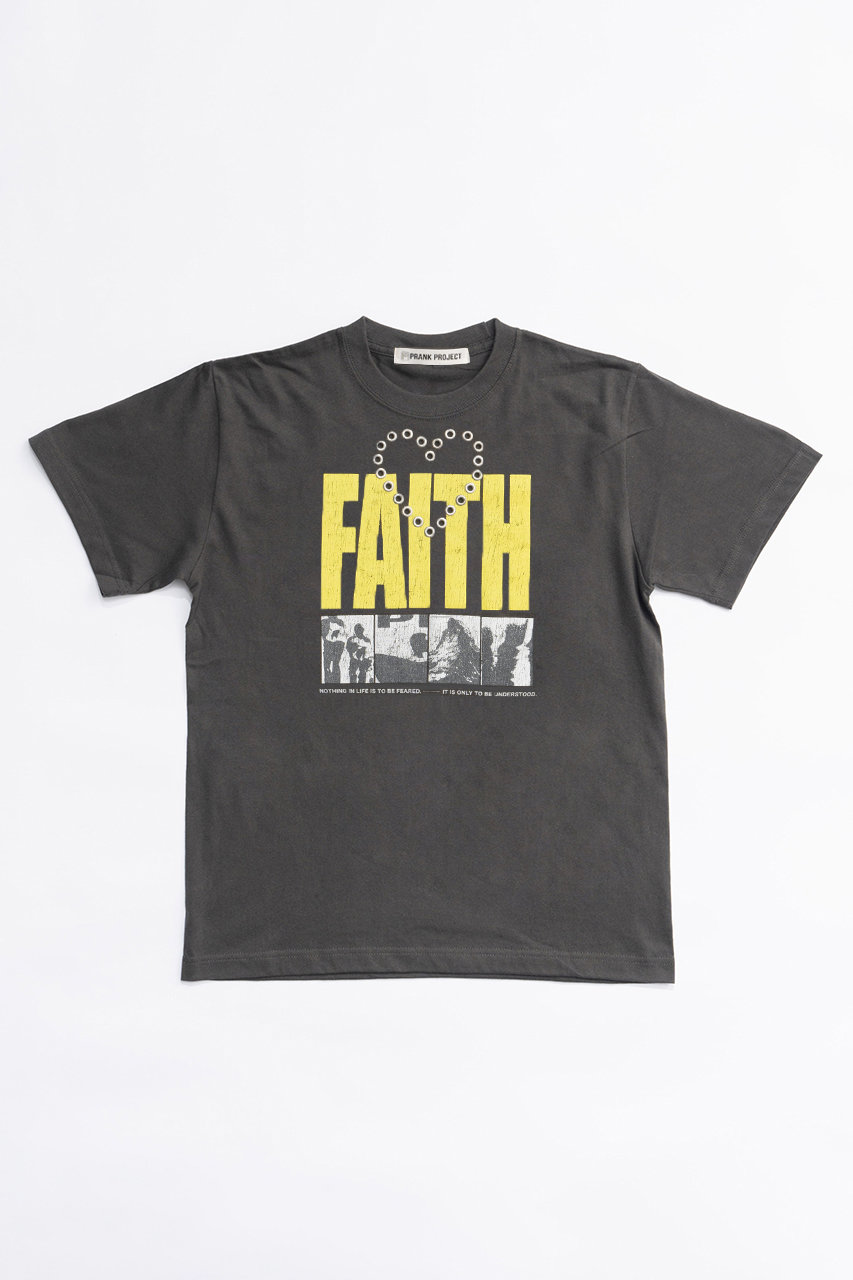 PRANK PROJECT ハートアイレットFAITH-TEE/Heart Eyelet FAITH-TEE (C.GRY(チャコールグレー), FREE) プランク プロジェクト ELLE SHOP PRANK PROJECT ハートアイレットFAITH-TEE/Heart Eyelet FAITH-TEE (C.GRY(チャコールグレー), FREE) プランク プロジェクト ELLE SHOP