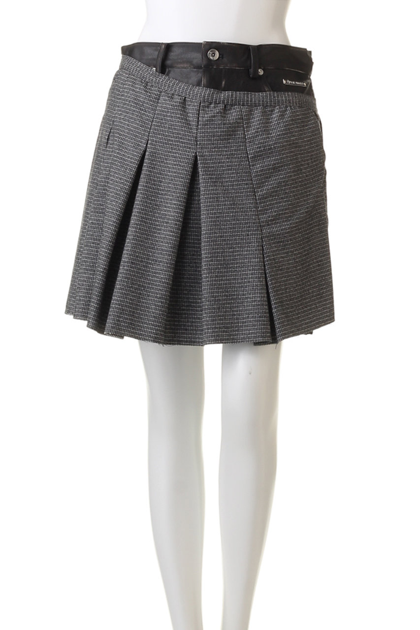 PRANK PROJECT(プランク プロジェクト)｜フェイクレザーコンビプリーツ