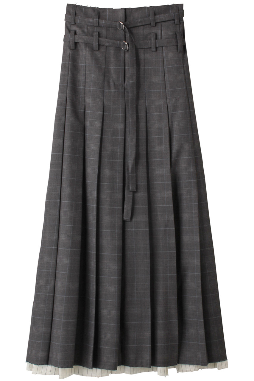 PRANK PROJECT フロントプリーツスカート / Front Pleats Skirt (C.GRY(チャコールグレー), 36) プランク プロジェクト ELLE SHOP