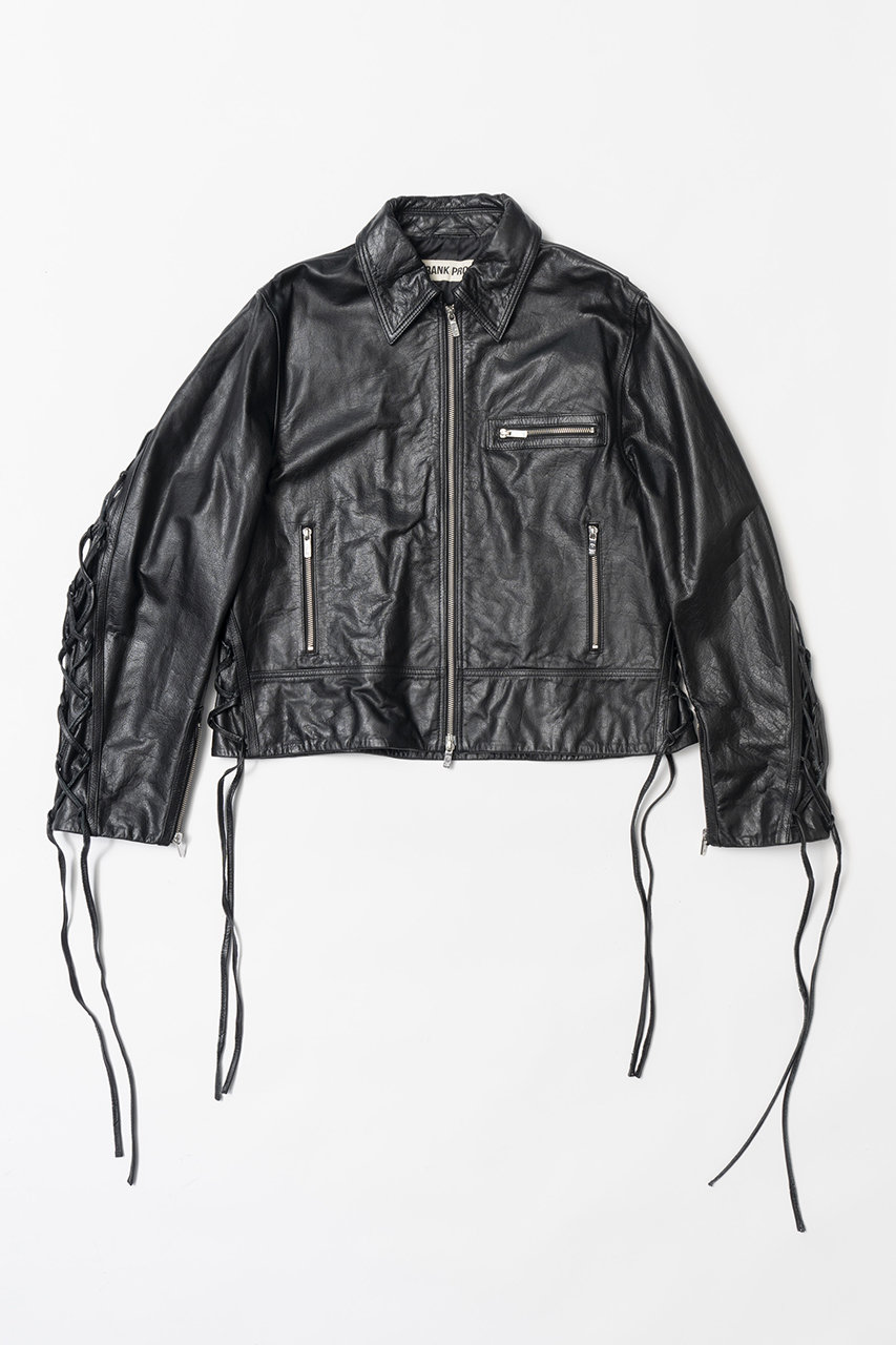 プランク プロジェクト/PRANK PROJECTの【予約販売】レースアップレザーブルゾン / Lace-Up Leather Blouson(BLK(ブラック)/31242215403)