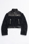 【予約販売】フェイクレザーコンビファージャケット / Faux Leather Combi Fur Jack プランク プロジェクト/PRANK PROJECT BLK(ブラック)