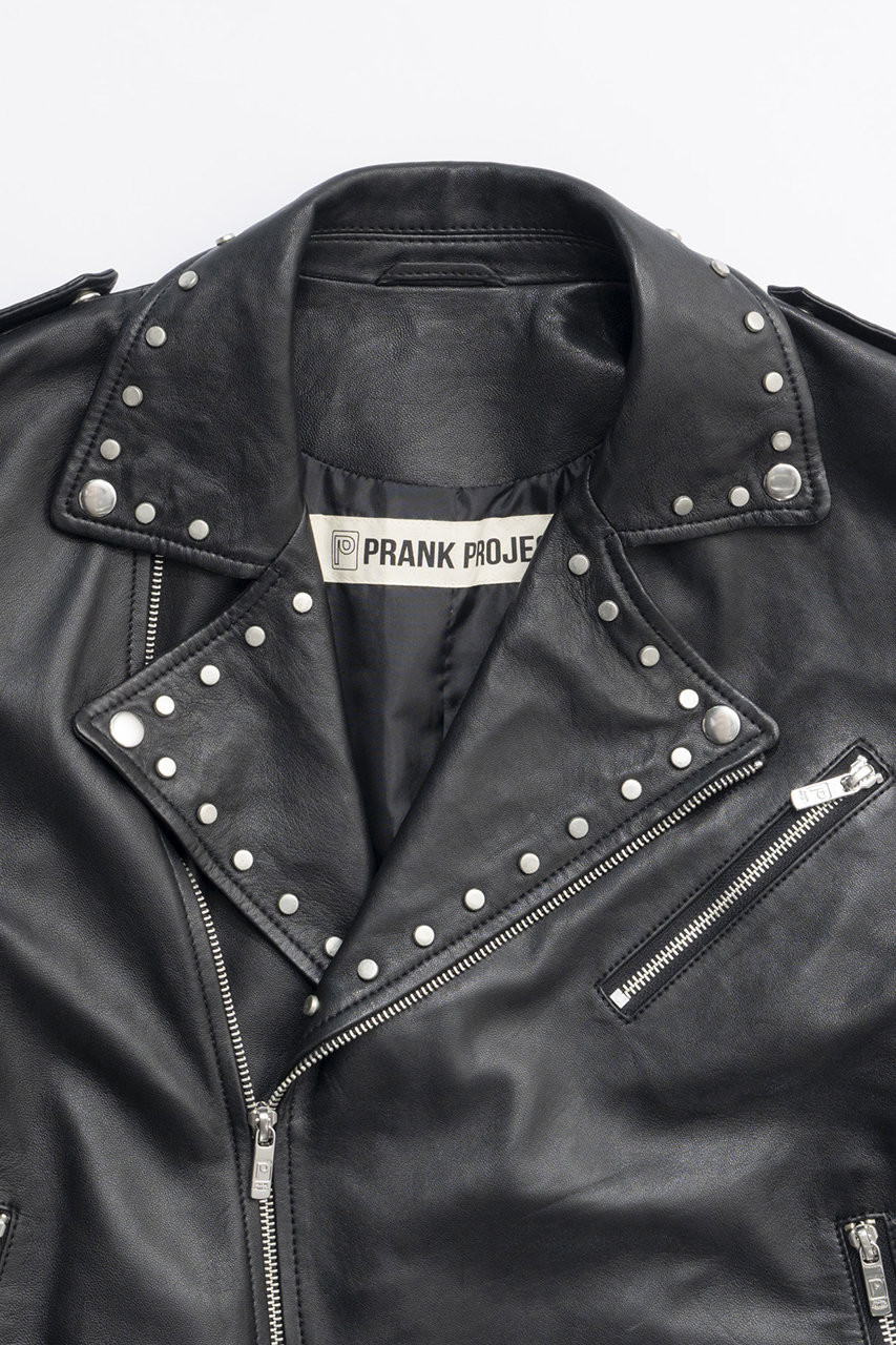 PRANK PROJECT(プランク プロジェクト)｜スタッズライダースジャケット / Studs Riders Jacket/BLK(ブラック)  の通販｜ELLESHOP・(エル・ショップ)