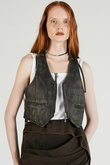 レザーバイカーベスト / Leather Biker Vest