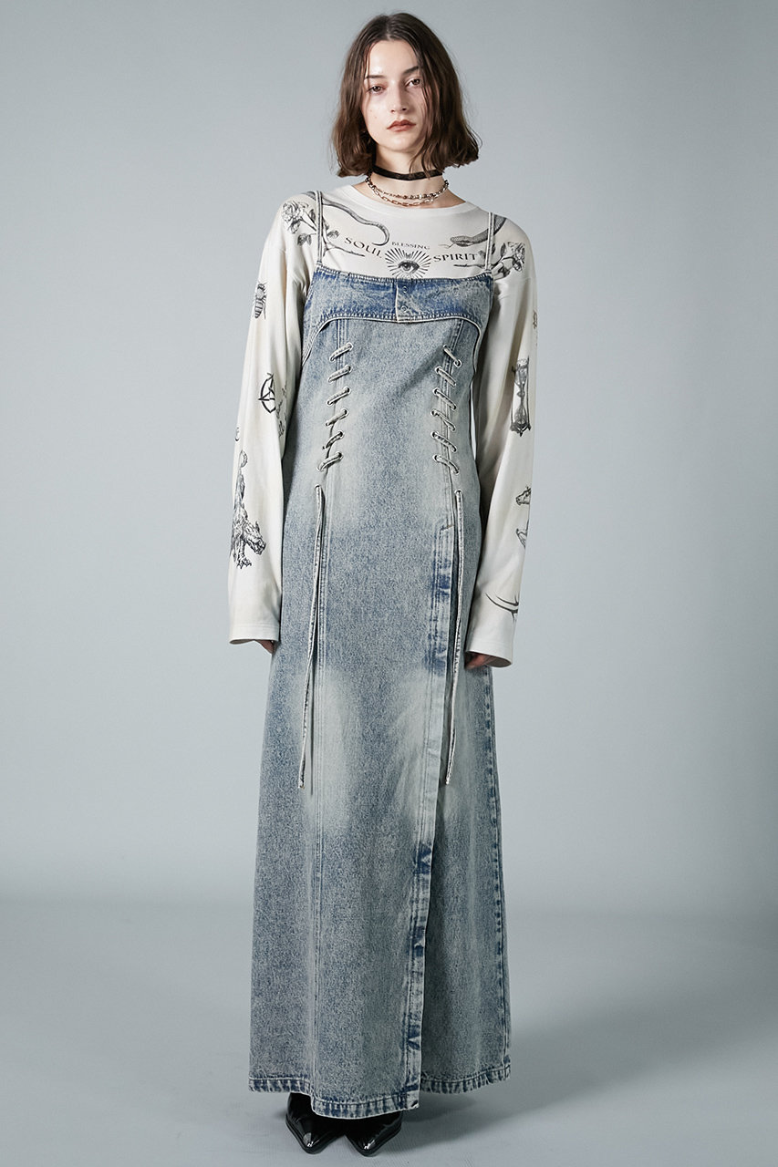 PRANK PROJECT(プランク プロジェクト)｜4ステップデニムキャミワンピース / 4 Steps Denim Cami  Dress/BLU(ブルー) の通販｜ELLESHOP・(エル・ショップ)