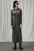 ベロアコンビシャツワンピース / Velour Combi Shirt Dress