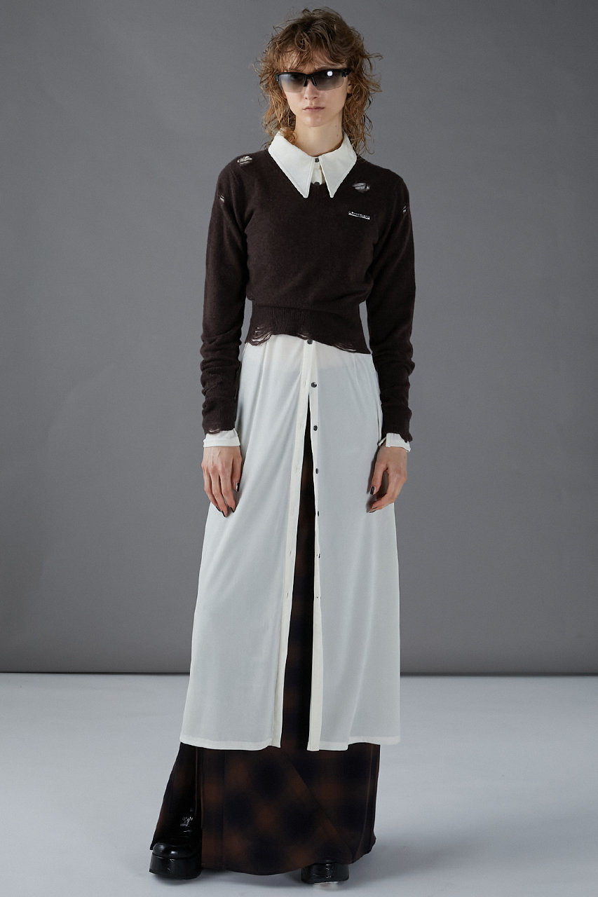 プランクプロジェクト ダメージニット セール】カシミアブレンドダメージニット / Cashmere Blend