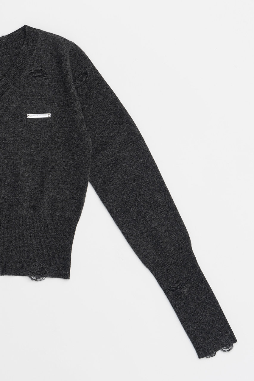 prank project ダメージニットカーデ