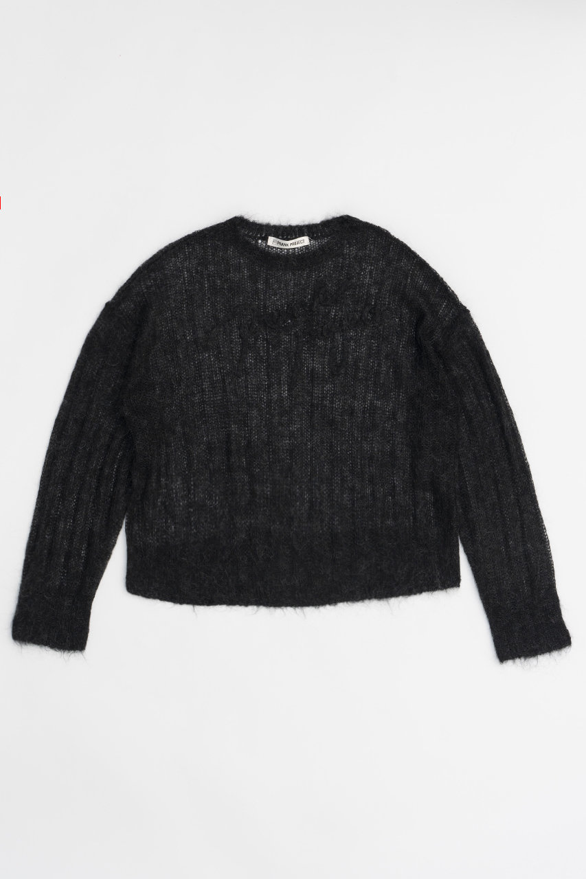 プランク プロジェクト/PRANK PROJECTの【予約販売】シアーモヘアロゴニット / Sheer Mohair Logo Knit(BLK(ブラック)/31242366106)