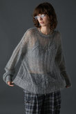 シアーモヘアロゴニット / Sheer Mohair Logo Knit
