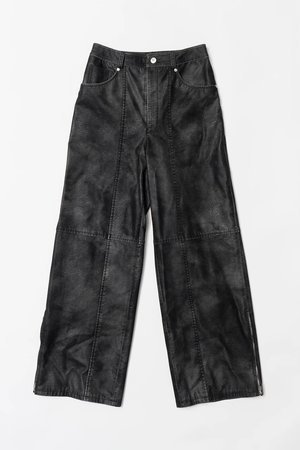 プランク プロジェクト/PRANK PROJECTのイタリアンフェイクレザーウォッシュパンツ / Italian faux Leather(110600/110601)