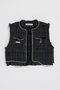 クロップドツイードベスト / Cropped Tweed Vest プランク プロジェクト/PRANK PROJECT GRY(グレー)