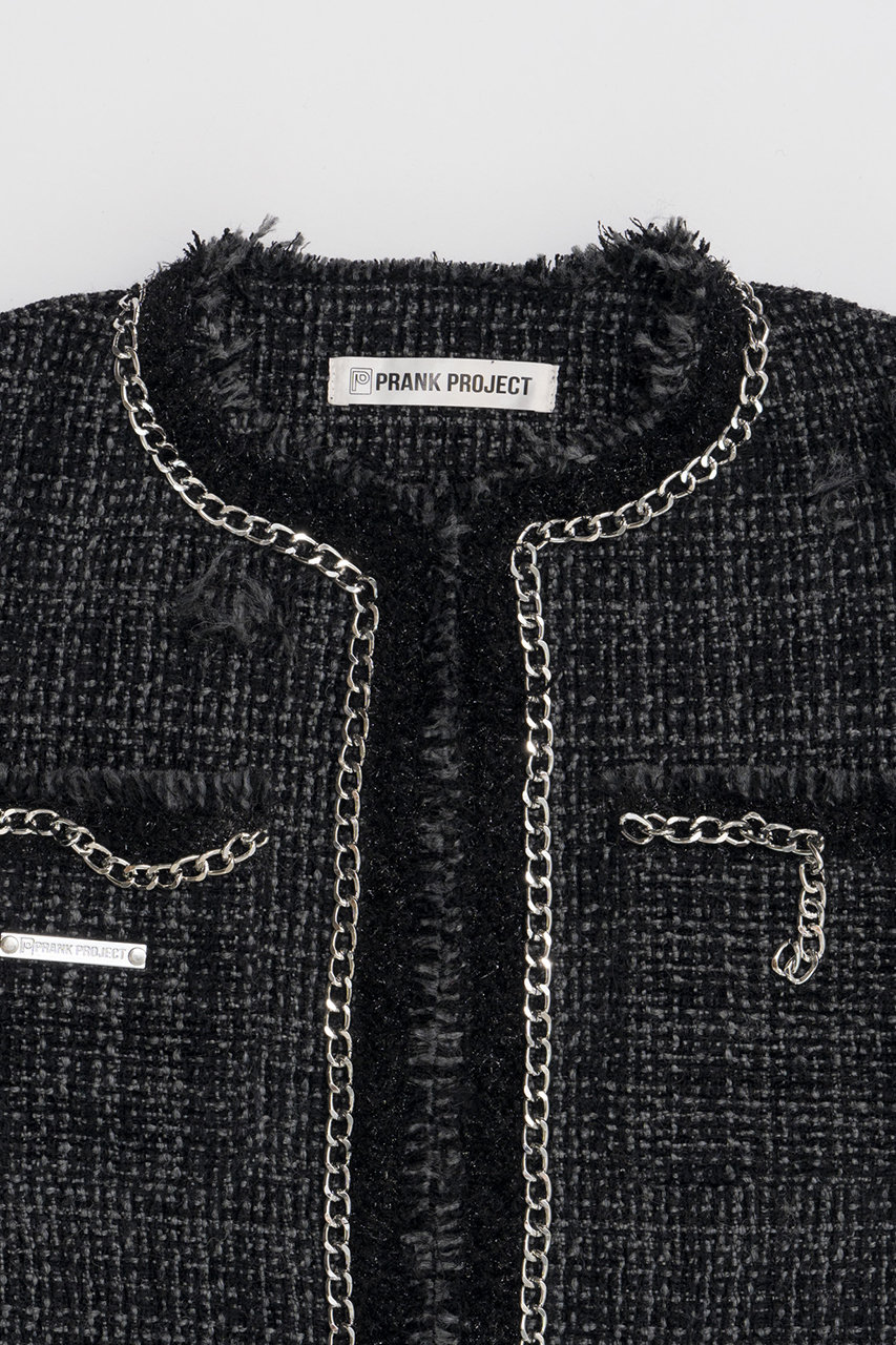 ELCHELE KIRA TWEED BtoF VEST エルチェレ　ベスト KIRA TWEED BtoF VEST