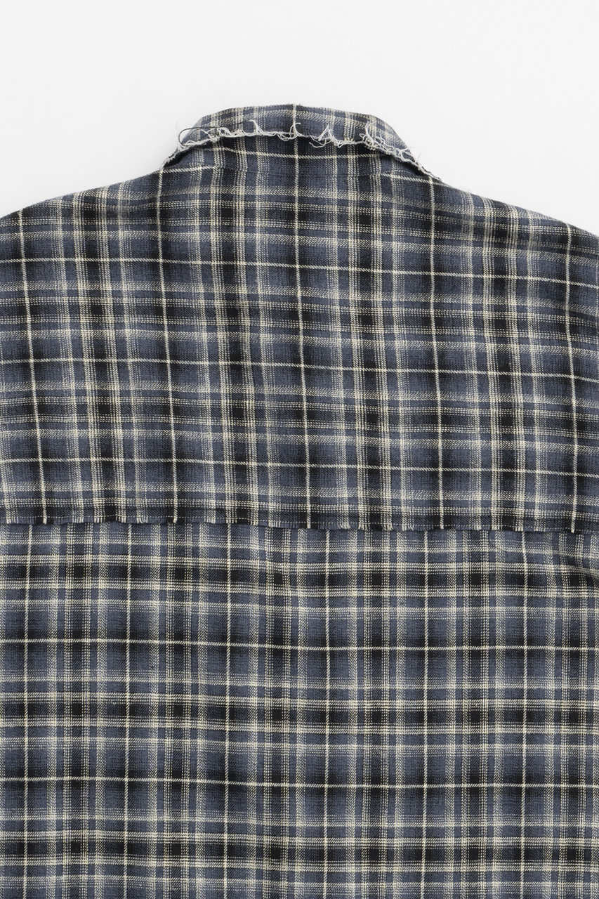 PRANK PROJECT(プランク プロジェクト)｜ダメージチェックシャツDamaged Check Shirt/C.GRY(チャコールグレー)  の通販｜ELLESHOP・(エル・ショップ)