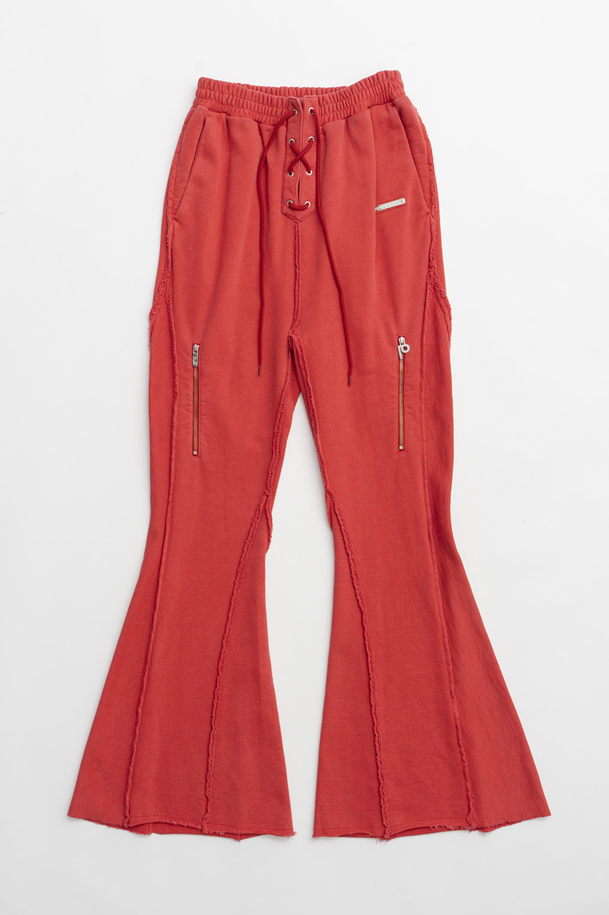 プランク プロジェクト/PRANK PROJECTの【予約販売】ピグメントフレアスウェットパンツ / Pigment Flare Sweatpants(RED(レッド)/31242465104)