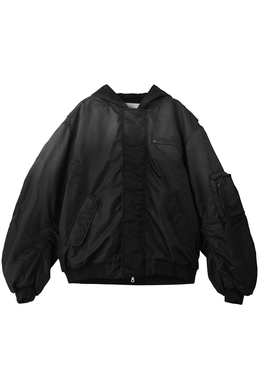 プランク プロジェクト/PRANK PROJECTのフーデッドボンバーオーバージャケット / Hooded Bomber Over Jacket(BLK(ブラック)/31242216105)