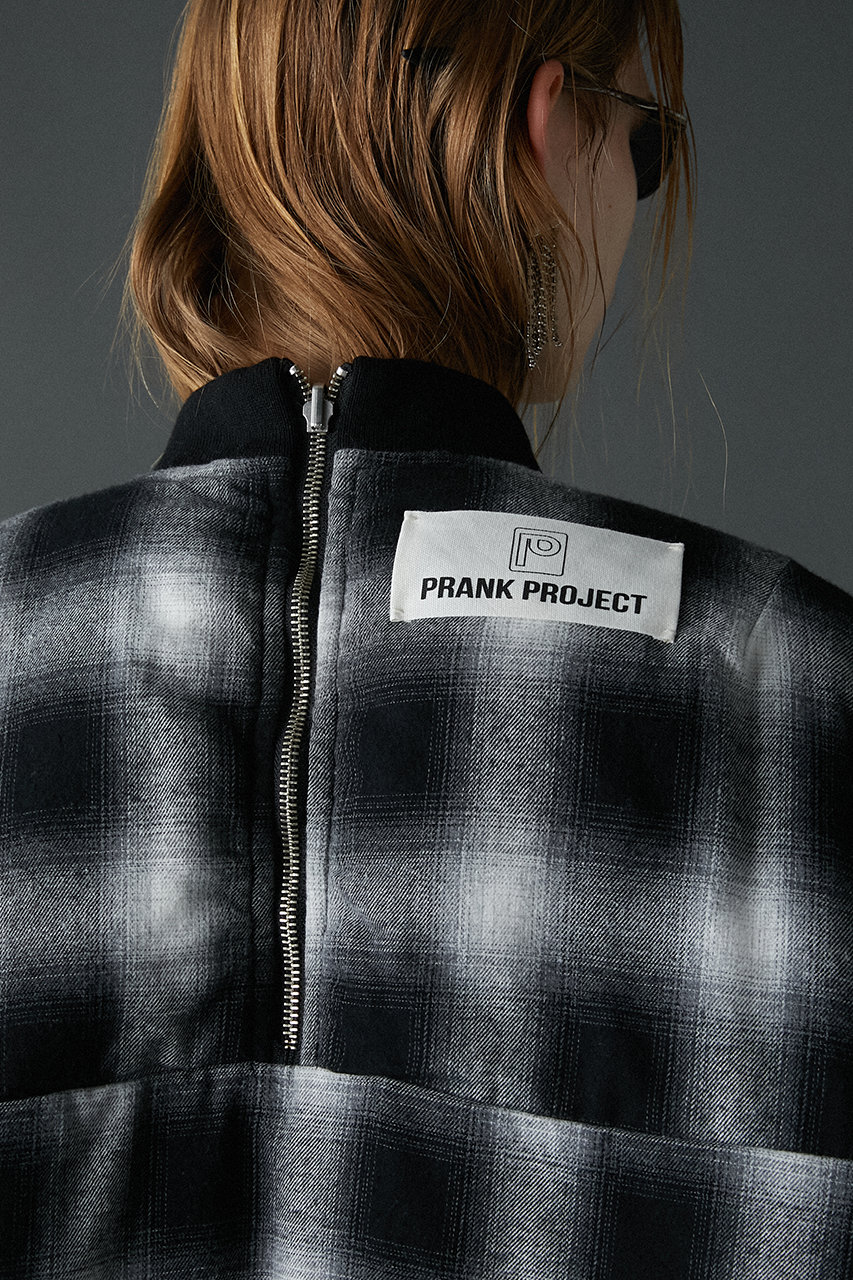 THE FLATS ブラック ボンバージャケット新品 PRANK PROJECT(プランク プロジェクト)｜リバーシブルビッグボンバー