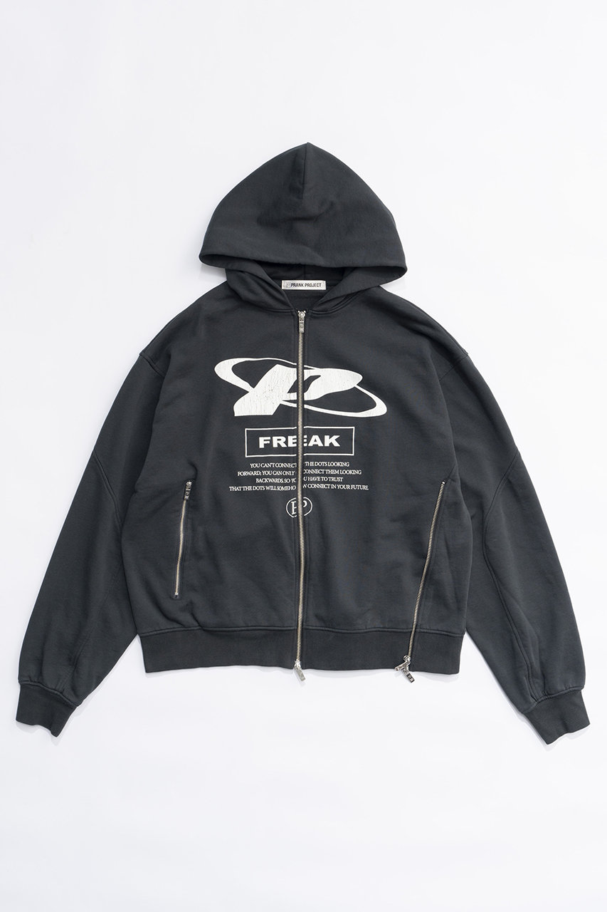 プランク プロジェクト/PRANK PROJECTのFREAKダブルジップフーディFREAK Double Zip Hoodie(BLK(ブラック)/31242415613)