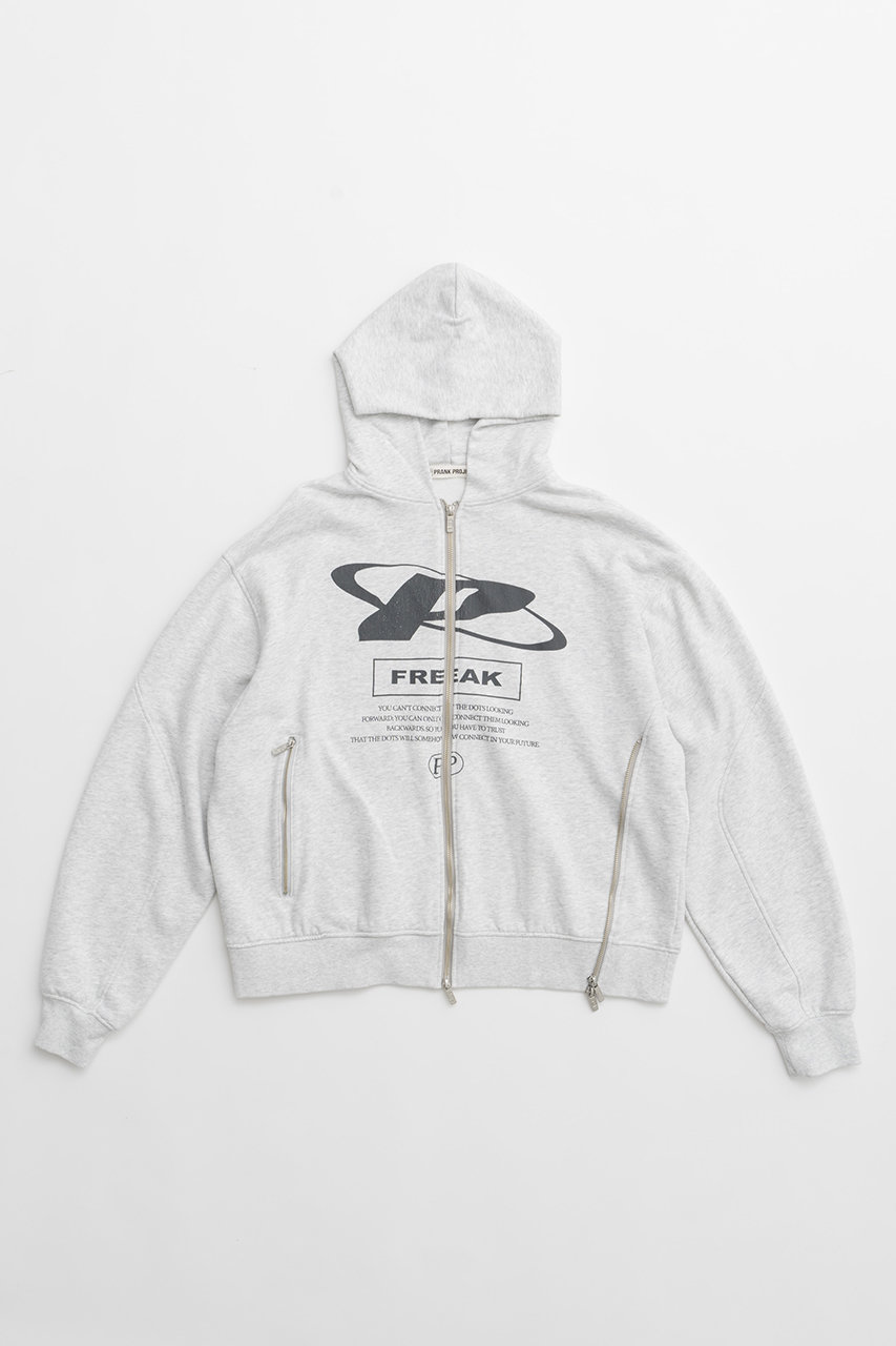 プランク プロジェクト/PRANK PROJECTのFREAKダブルジップフーディFREAK Double Zip Hoodie(L.GRY(ライトグレー)/31242415613)