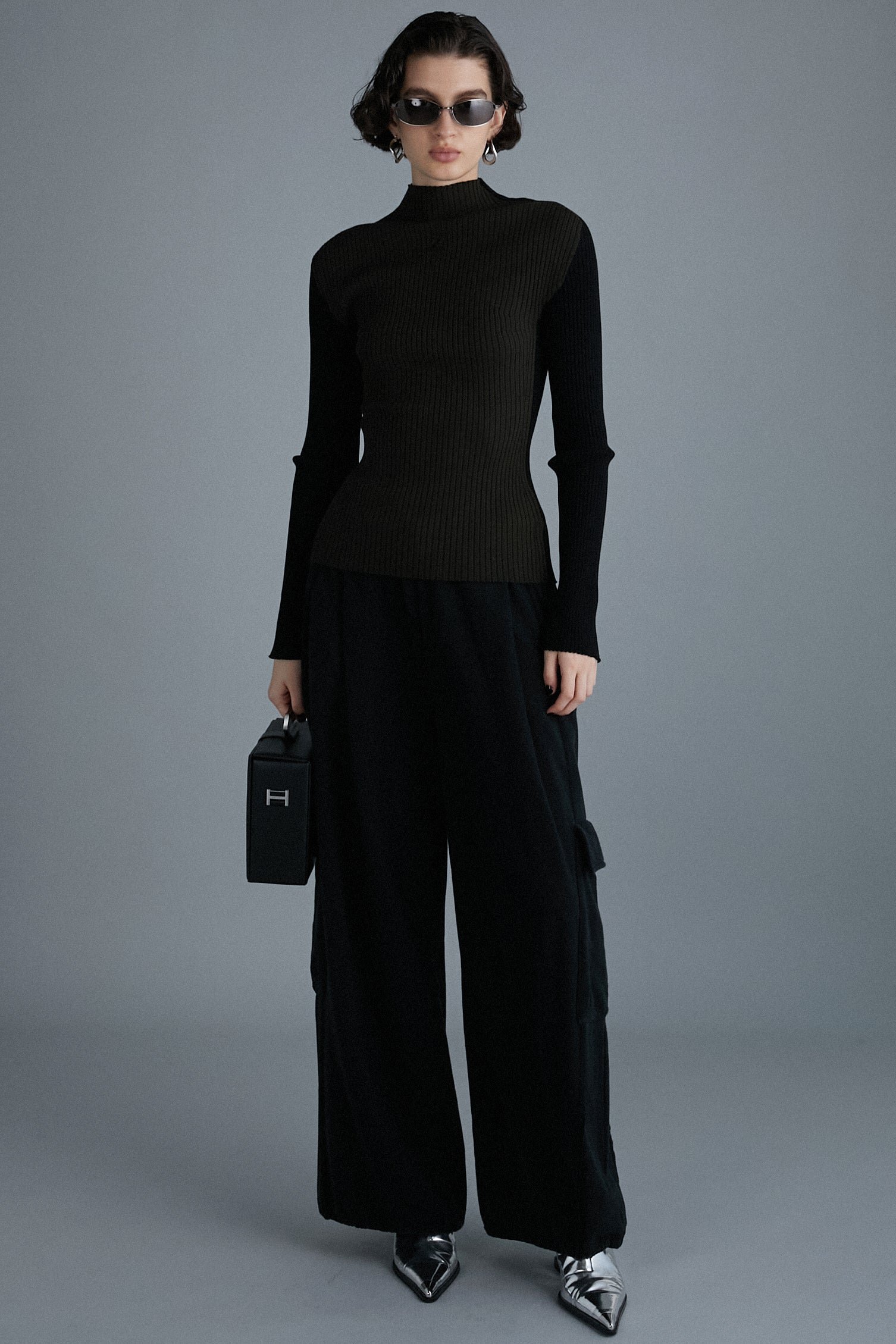 PRANK PROJECT(プランク プロジェクト)｜アウトポケットバギーパンツOut Pocket Baggy Pants/BLK(ブラック)  の通販｜ELLESHOP・(エル・ショップ)