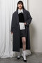 【予約販売】メランジウールロングダブルコート / Melange Wool Long Double Coat プランク プロジェクト/PRANK PROJECT