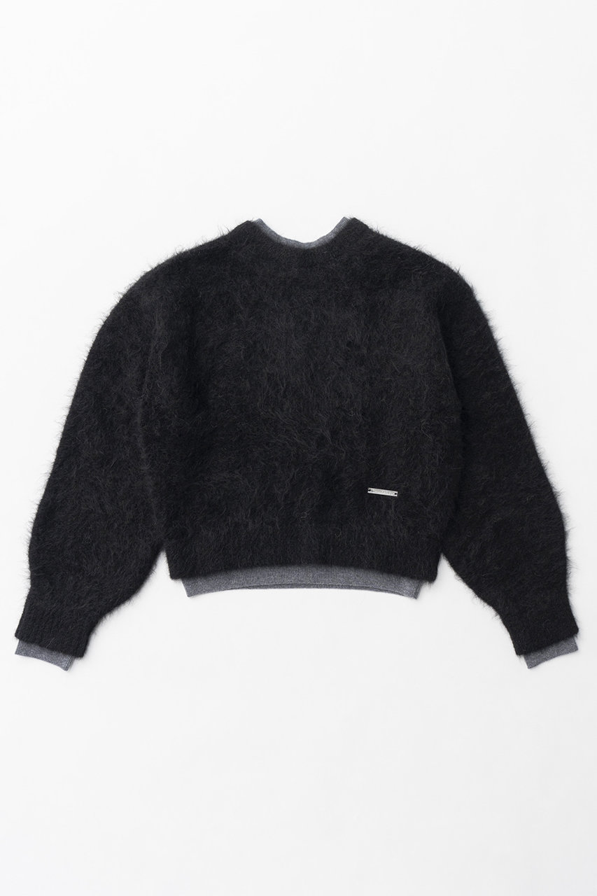 プランク プロジェクト/PRANK PROJECTの【予約販売】2WAY アルパカシャギーニット/2Way Alpaca Shaggy Knit(BLK(ブラック)/31242365105)