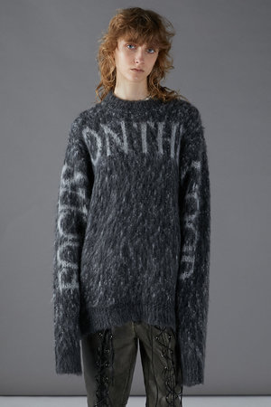 プランク プロジェクト/PRANK PROJECTのロゴメランジシャギーニット / Logo Melange Shaggy Knit(110300/110301)