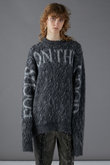 ロゴメランジシャギーニット / Logo Melange Shaggy Knit