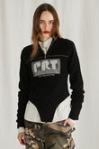 ラインリブハイネックニット/Line Rib High Neck Knit