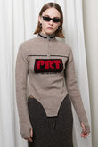ラインリブハイネックニット/Line Rib High Neck Knit