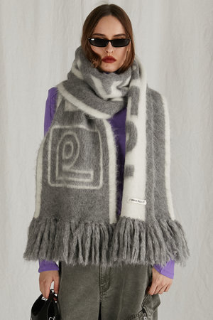 プランク プロジェクト/PRANK PROJECTのロゴフリンジマフラー / Logo Fringe Muffler(140100/140102)