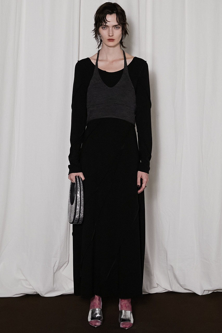 プランク プロジェクト/PRANK PROJECTの【予約販売】ニットレイヤードマキシワンピ/Knit Layered Maxi One Piece(BLK(ブラック)/31242266108)