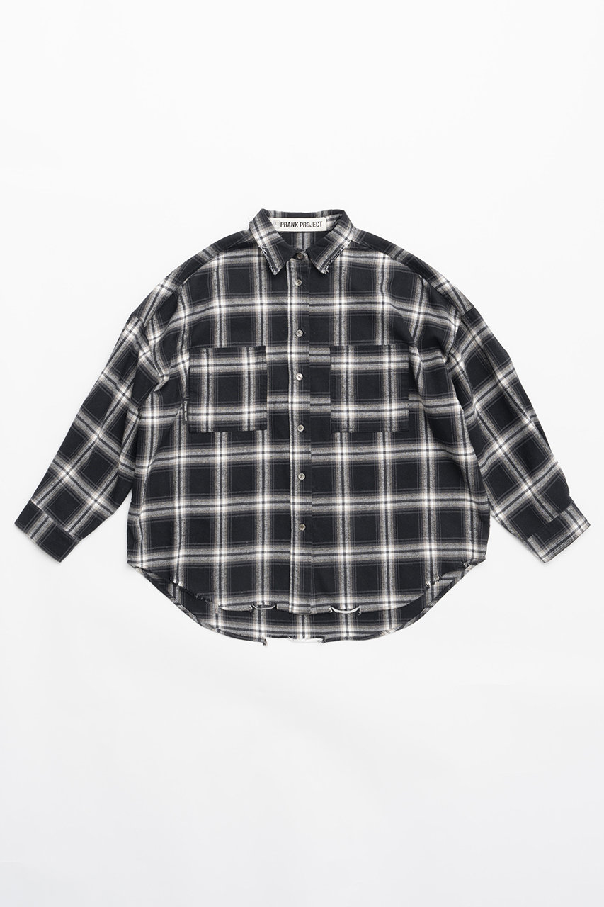 プランク プロジェクト/PRANK PROJECTのチェックオーバーシャツ/Checked Overshirt(BLK(ブラック)/31242316107)