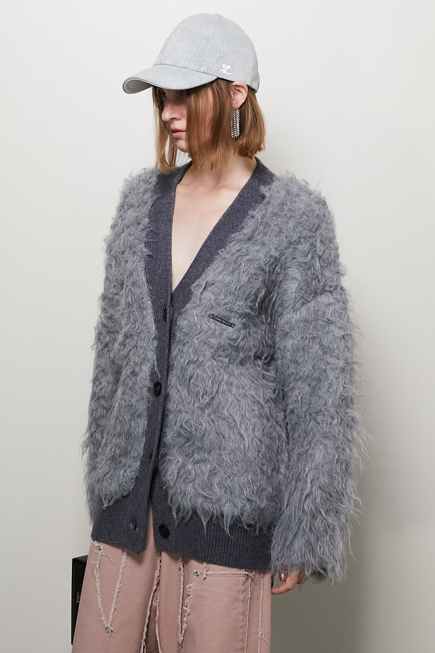 プランクプロジェクト PRANK PROJECT Alpaca Shaggy Cardigan カーディガン ニット 長袖 F ブラック /HK ■OS ■SH レディース PRANK PROJECT(プランク プロジェクト)｜ロングシャギーカーデ