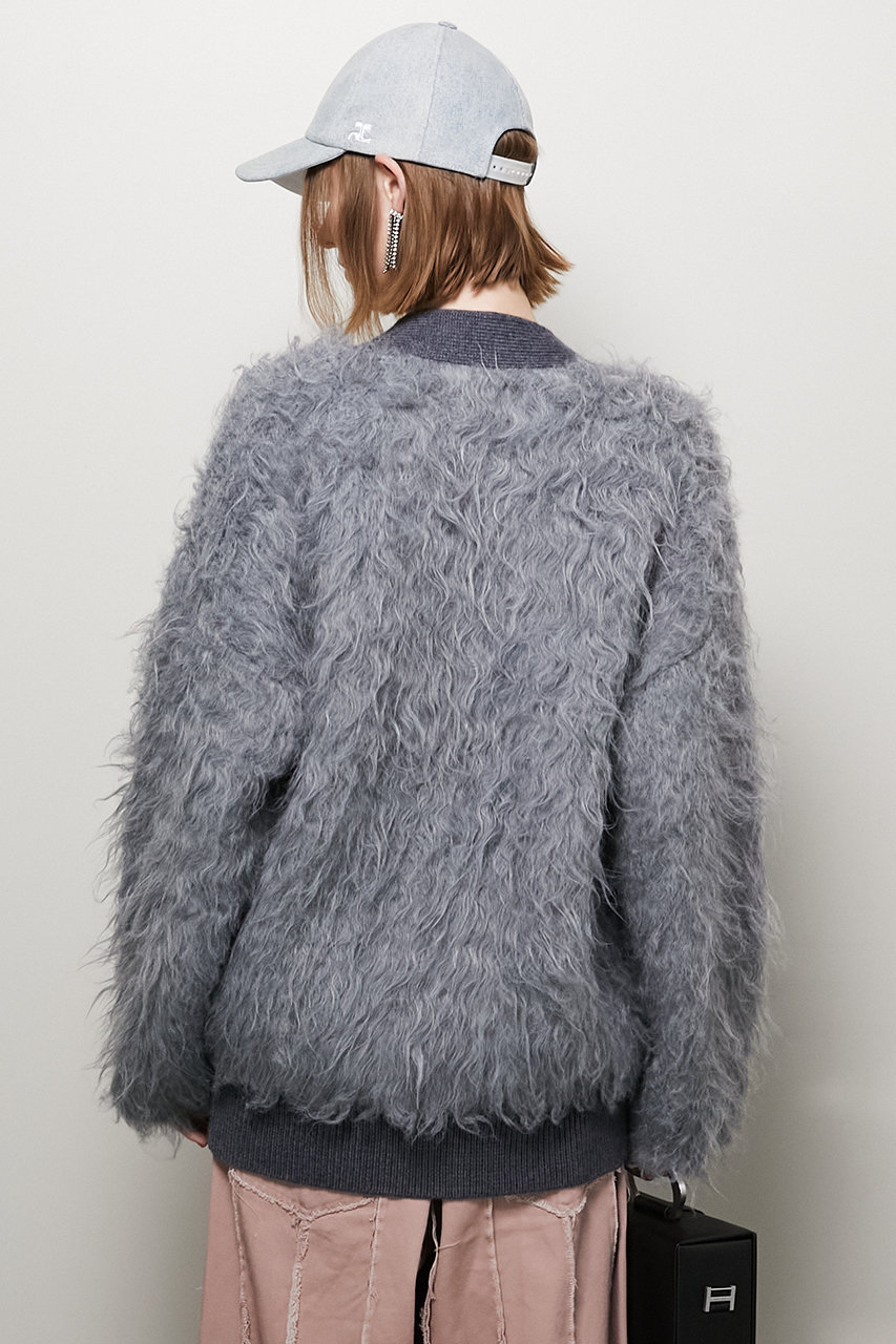 プランクプロジェクト PRANK PROJECT Alpaca Shaggy Cardigan カーディガン ニット 長袖 F ブラック /HK ■OS ■SH レディース PRANK PROJECT(プランク プロジェクト)｜ロングシャギーカーデ