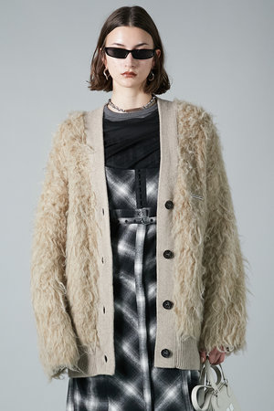 PRANK PROJECT(プランク プロジェクト)｜【UNISEX】グラデーションニットカーディガン/Gradation Knit Cardigan/BLU(ブルー)  の通販｜ELLESHOP・(エル・ショップ)
