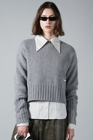 プランク プロジェクト/PRANK PROJECTのメリノウールショートニット/Merino Wool Short Knit(110300/110301)