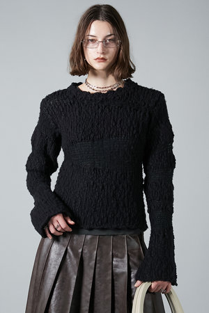 プランク プロジェクト/PRANK PROJECTのスラブモヘアボーダーニット/Slub Mohair Border Knit(110300/110301)