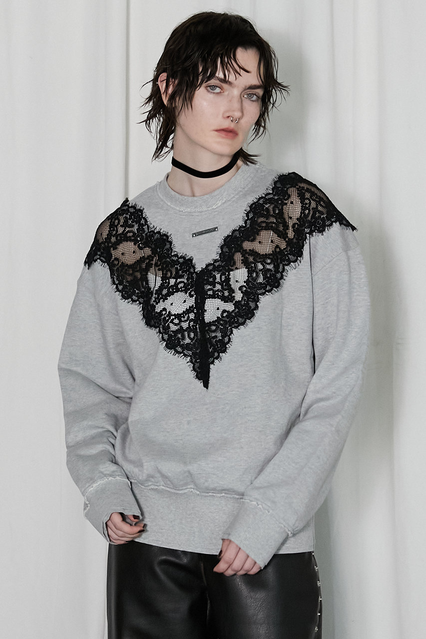 プランク プロジェクト/PRANK PROJECTの【予約販売】レーススウェット/Lace Sweatshirt(GRY(グレー)/31242415109)