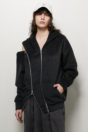 プランク プロジェクト/PRANK PROJECTのダブルジップシャギーパーカーDouble Zip Shaggy Hoodie(110100/110105)