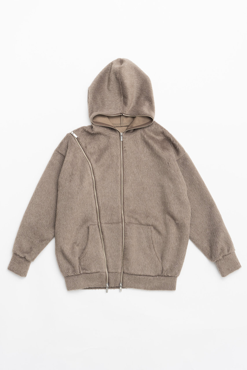 PRANK PROJECT ダブルジップシャギーパーカーDouble Zip Shaggy Hoodie (BGE(ベージュ), FREE) プランク プロジェクト ELLE SHOP PRANK PROJECT ダブルジップシャギーパーカーDouble Zip Shaggy Hoodie (BGE(ベージュ), FREE) プランク プロジェクト ELLE SHOP