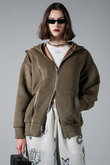 ダブルジップシャギーパーカーDouble Zip Shaggy Hoodie