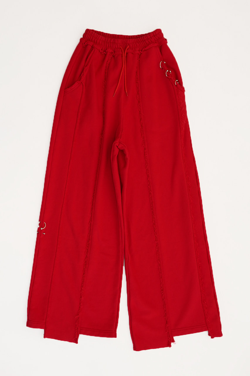 プランク プロジェクト/PRANK PROJECTのピアッシングスウェットパンツ/Piercing Sweat Pants(RED(レッド)/31242466113)