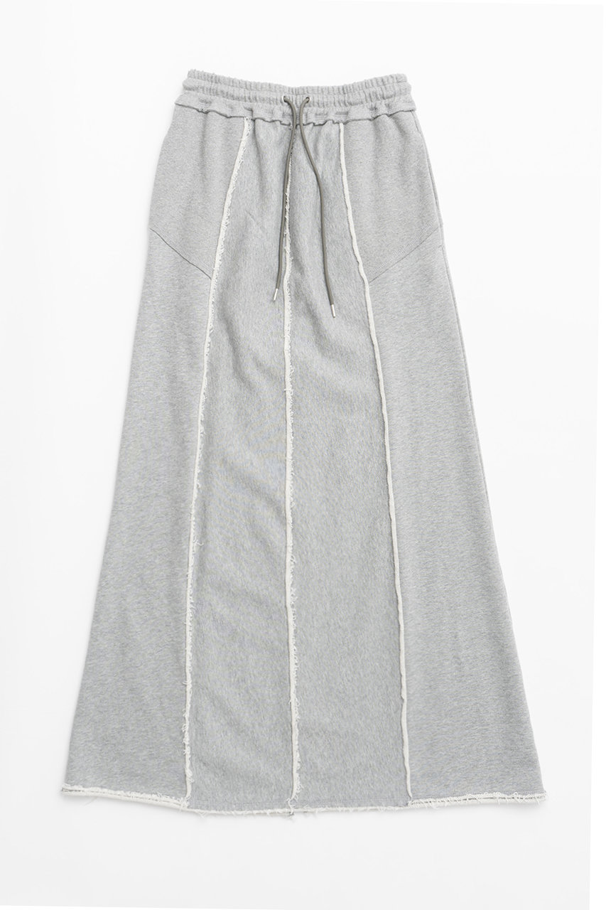 プランク プロジェクト/PRANK PROJECTのアウトシームスウェットマキシスカート/Outseam Sweatshirt Maxi Skirt(GRY(グレー)/31242515606)