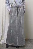 アウトシームスウェットマキシスカート/Outseam Sweatshirt Maxi Skirt