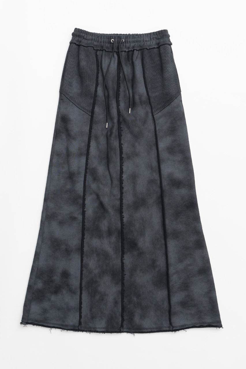 プランク プロジェクト/PRANK PROJECTのアウトシームスウェットマキシスカート/Outseam Sweatshirt Maxi Skirt(BLK(ブラック)/31242515606)