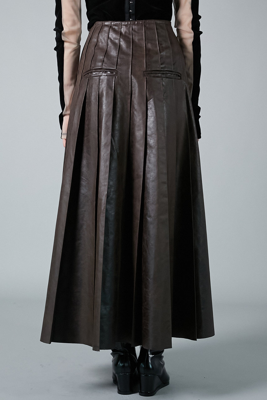 PRANK PROJECT(プランク プロジェクト)｜プリテッドマキシスカート/BRN  